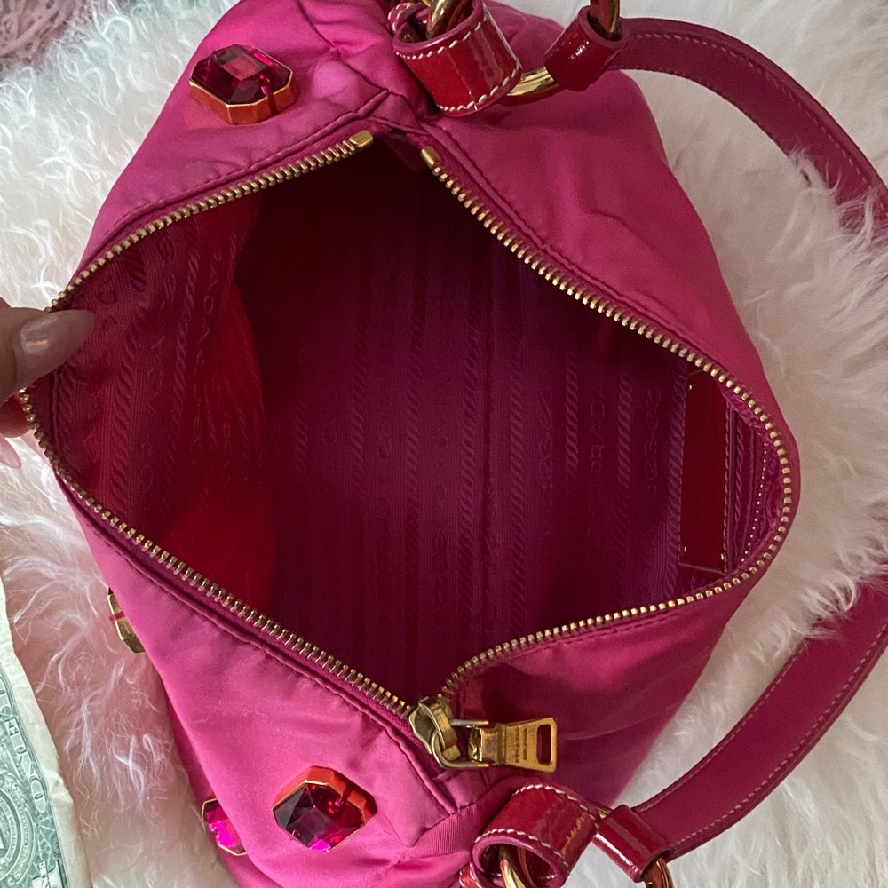 PRADA Fuchsia Embellished Shoulder Bag 💖 - Picture 11 of 17